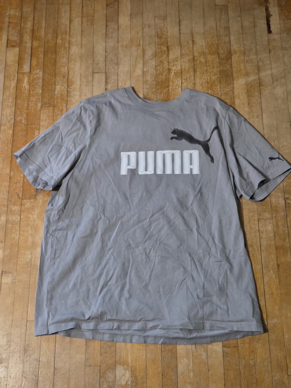 PUMA Men’s Gray Logo T-Shirt